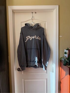 PYTHIA Grey-Blue Hoodie